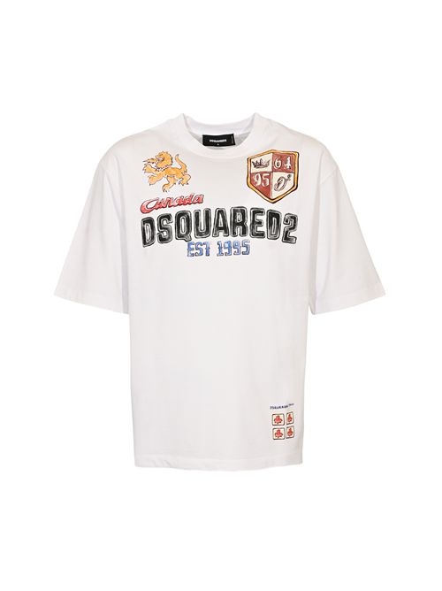 T-shirt Loose Fit con stampa disegno DSQUARED2 | S74GD1437 S24583100